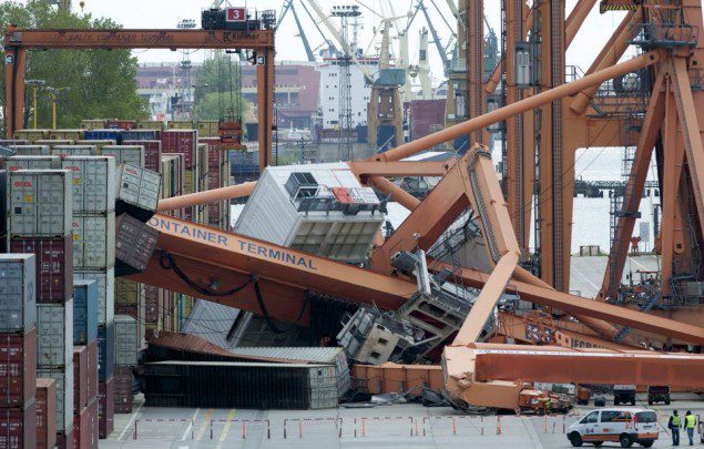 Gantry of the Baltic Container Terminal baltic container terminal stena spirit