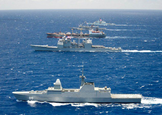 rimpac 7 rimpac rss formidable rfs boris butoma uss crommelin hmcs algonquin formation