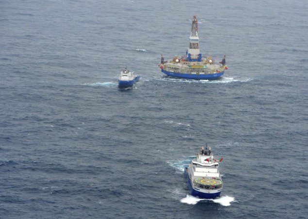 The grounding of the Kulluk on Dec. 31st has left man questioning Shell's voyage plan. A 4 week transit from Alaska to Seattle meant that they were highly likely to run into hazardous weather - with near-hurricane force storms not uncommon for the area - at some point. US Coast Guard photo