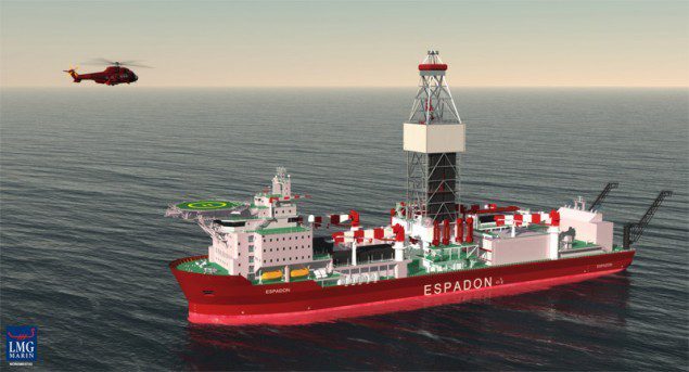Drill ship from another project similar to the ships being built for Petrobras. Image courtesy of LMG Marin.