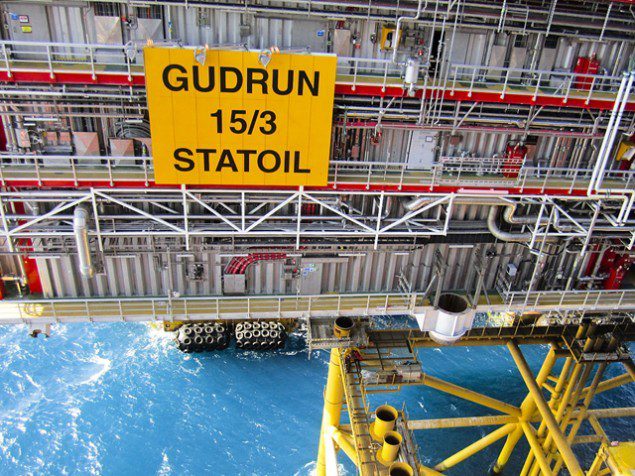 Gudrun topsides installation