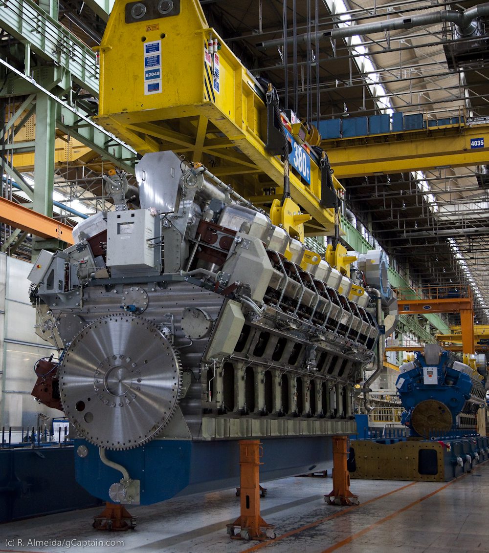 Italy builds the biggest marine diesel engines for ships in the world